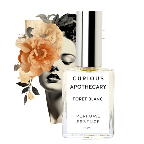 Foret Blanc™ perfume. Best Vanilla Sandalwood fragrance by Curious Apothecary