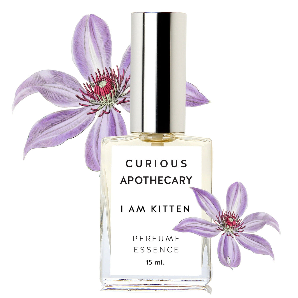 Curious Apothecary I am Kitten ™ perfume spray. Violet floral