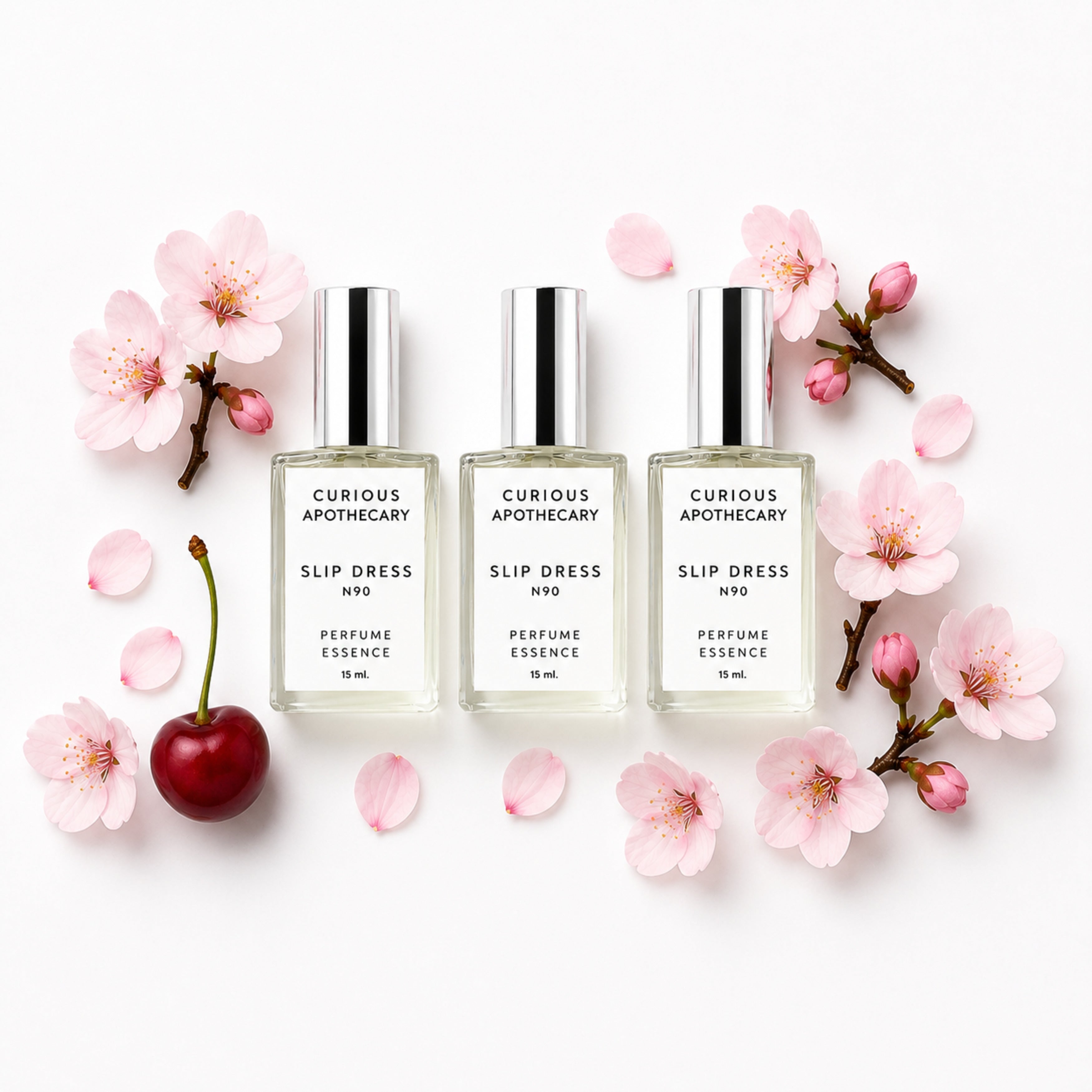 Slip Dress N90 perfume Dark Cherry Gourmand Fruit Smoky Leather by Curious Apothecary