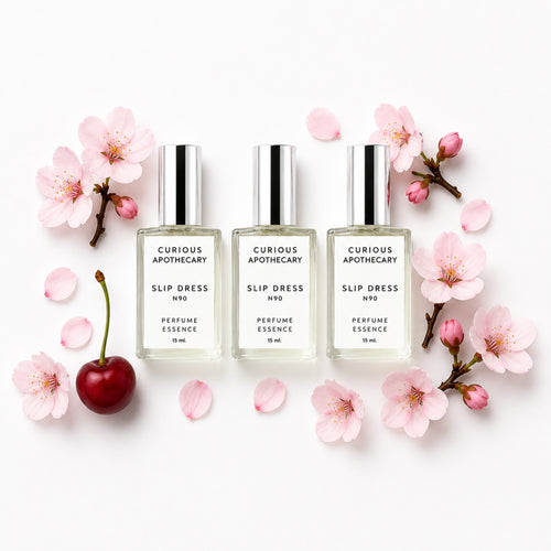 Slip Dress N90 perfume Dark Cherry Gourmand Fruit Smoky Leather by Curious Apothecary