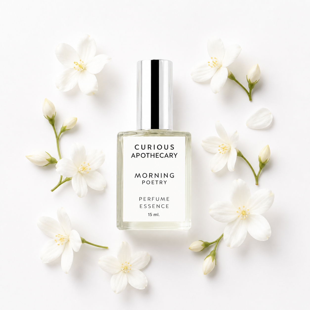 Morning Poetry Perfume, Jasmine, Rose White Floral by Curious Apothecary