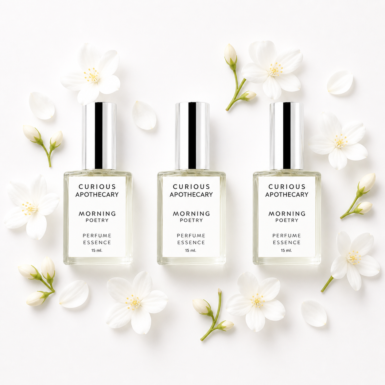 Morning Poetry Perfume, Jasmine, Rose White Floral by Curious Apothecary