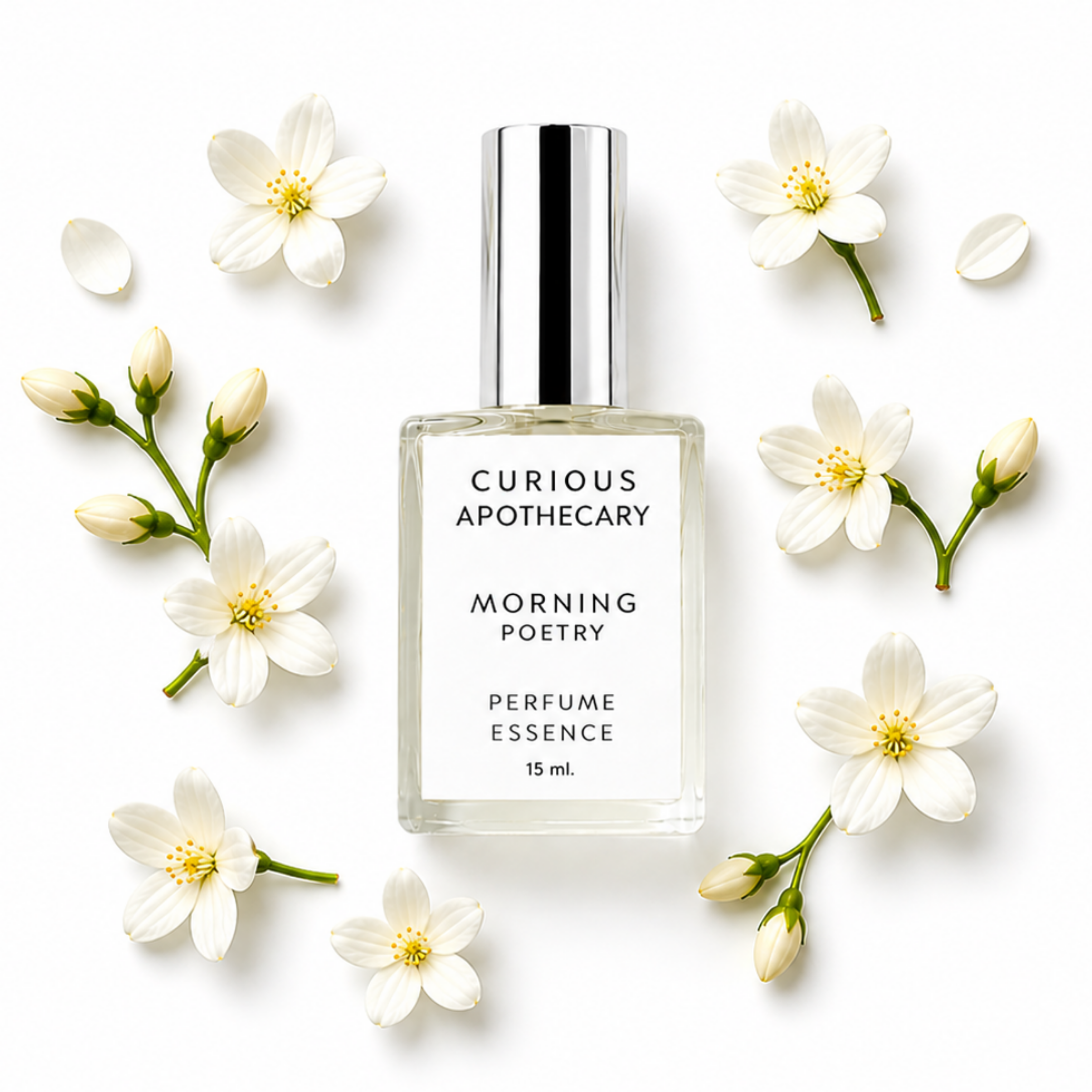 Morning Poetry Perfume, Jasmine, Rose White Floral by Curious Apothecary