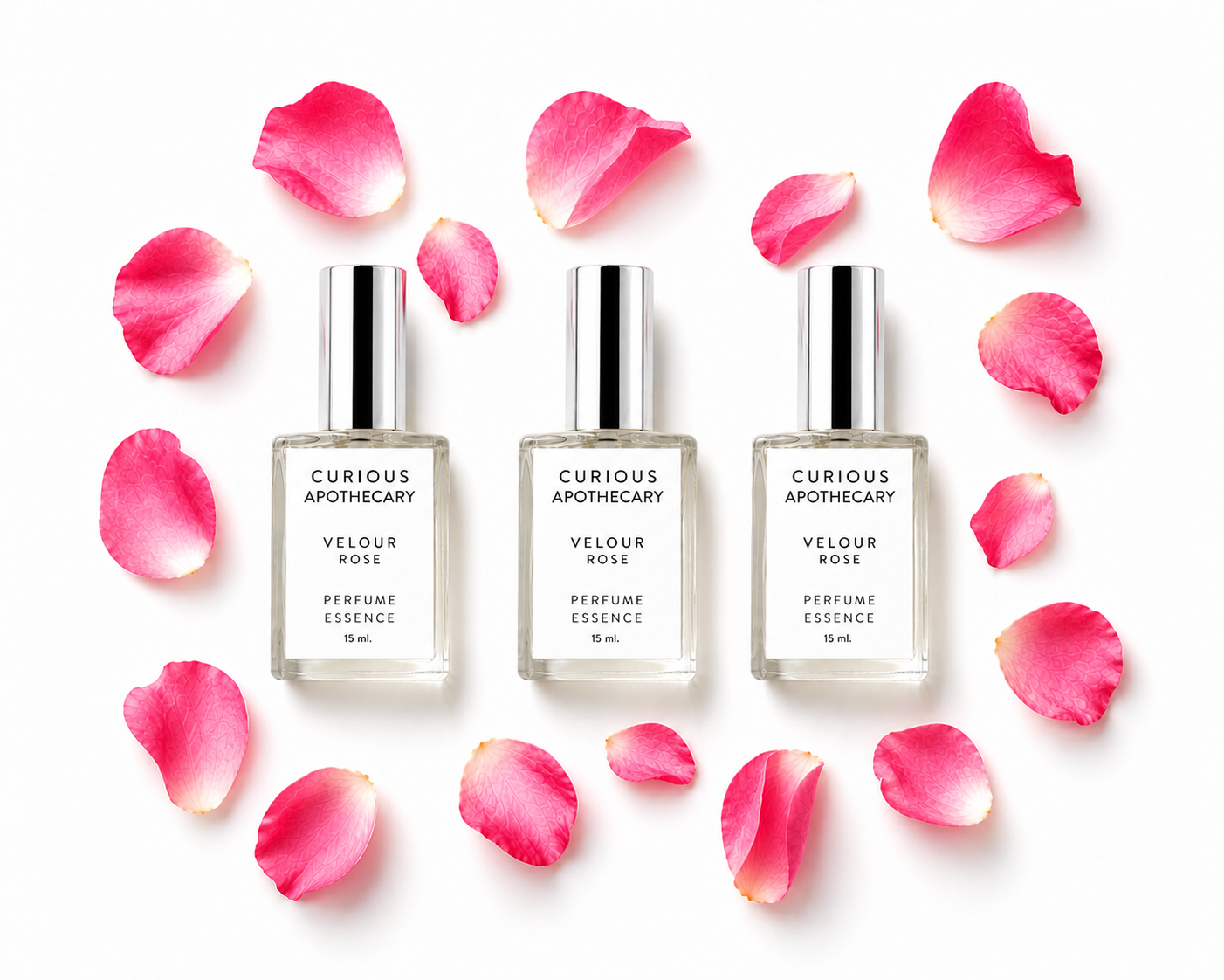 Velour Rose Oud Perfume, Floral Sandalwood Saffron by Curious Apothecary