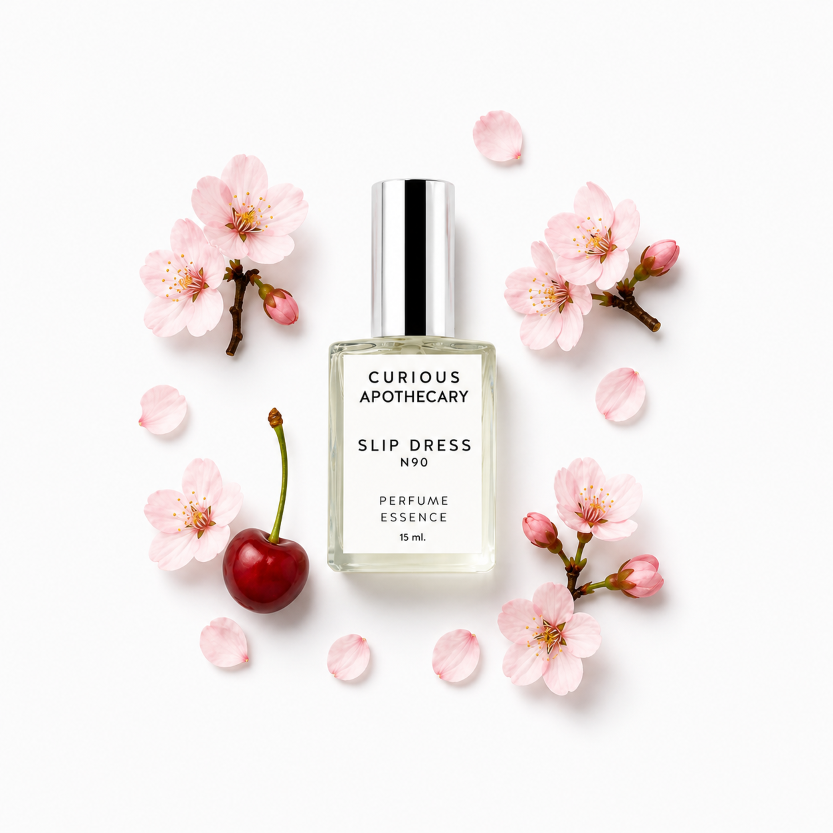 Slip Dress N90 perfume Dark Cherry Gourmand Fruit Smoky Leather by Curious Apothecary