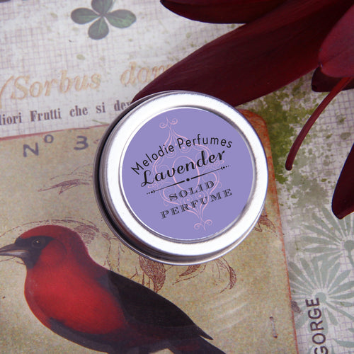 Lavender solid perfume by MelodiePerfumes. Vegan. Essential Oil