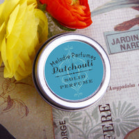 Patchouli essential oil solid perfume by Melodie Perfumes.