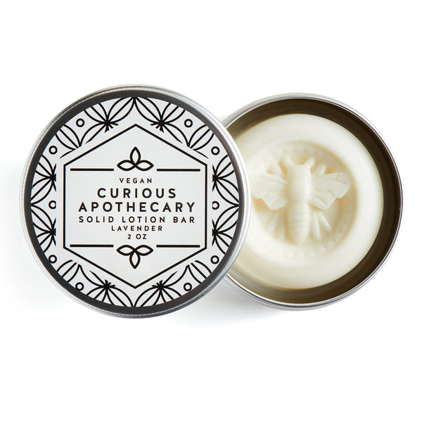 Vegan Lavender Essential oil Lotion bar by Curious Apothecary