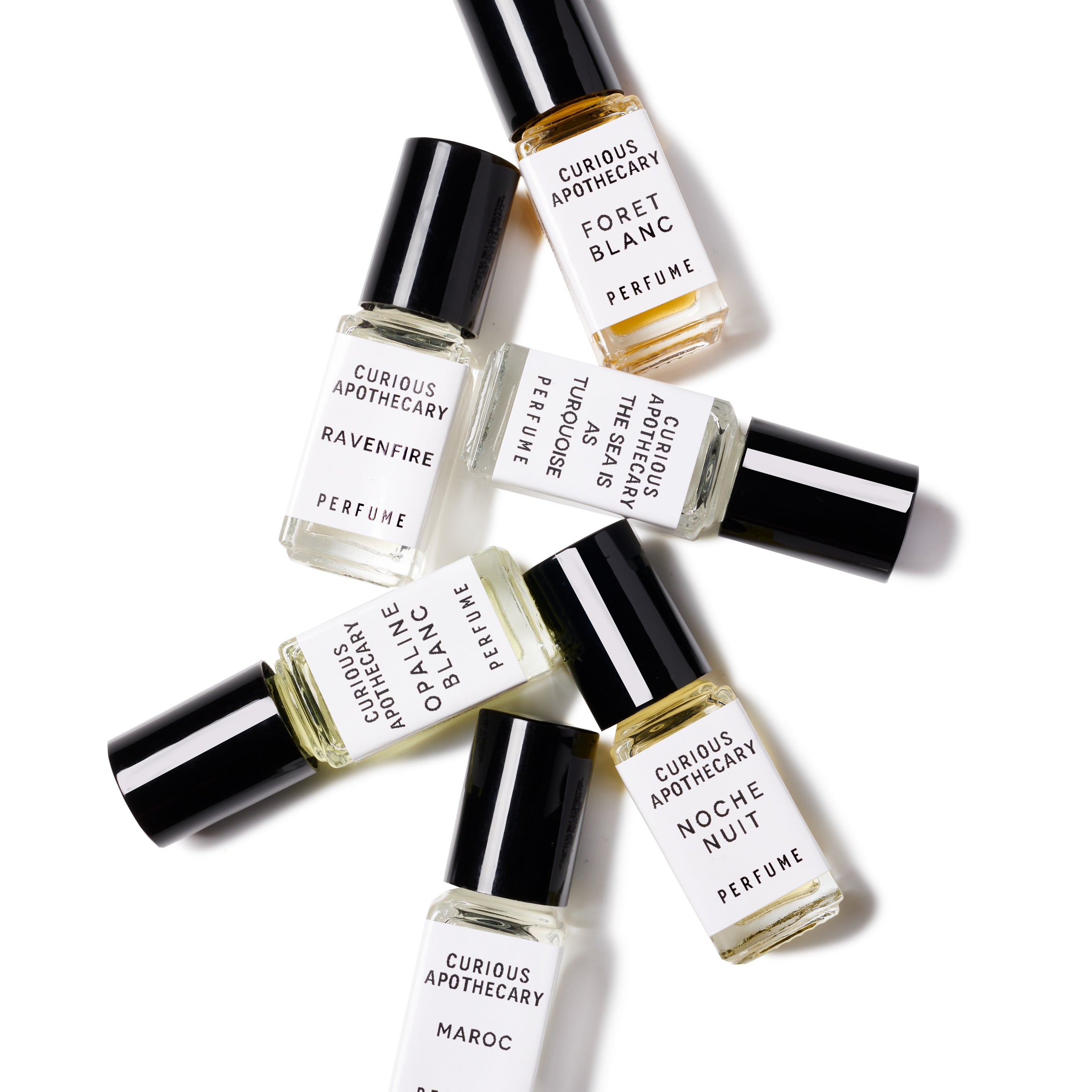 Curious Apothecary Mini Perfume Rollerball Set. Fragrance Sample Kit. Set of Two.