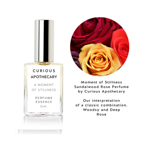 Moment of Stillness™ perfume. Sandalwood Rose Woods by Curious Apothecary