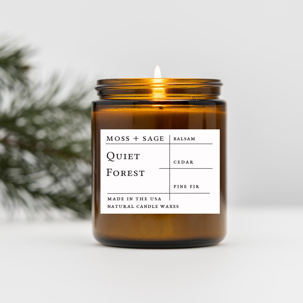 Moss + Sage Quiet Forest Candle. Themefragrance.com