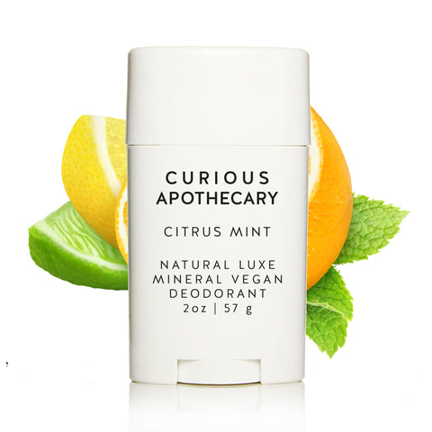 Natural Luxe Mineral Vegan Deodorant by Curious Apothecary. Aluminum free, Baking soda free. - theme-fragrance