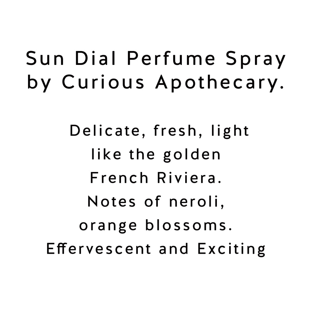 Sun Dial Fresh Orange Blossom Perfume by Curious Apothecary. - theme-fragrance