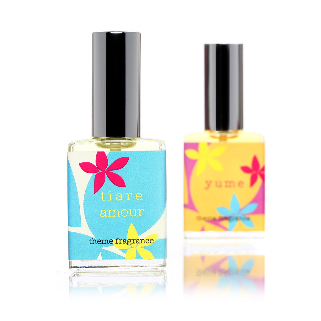 Tiare Amour™ perfume. White Frangipani, tiare, tropical.