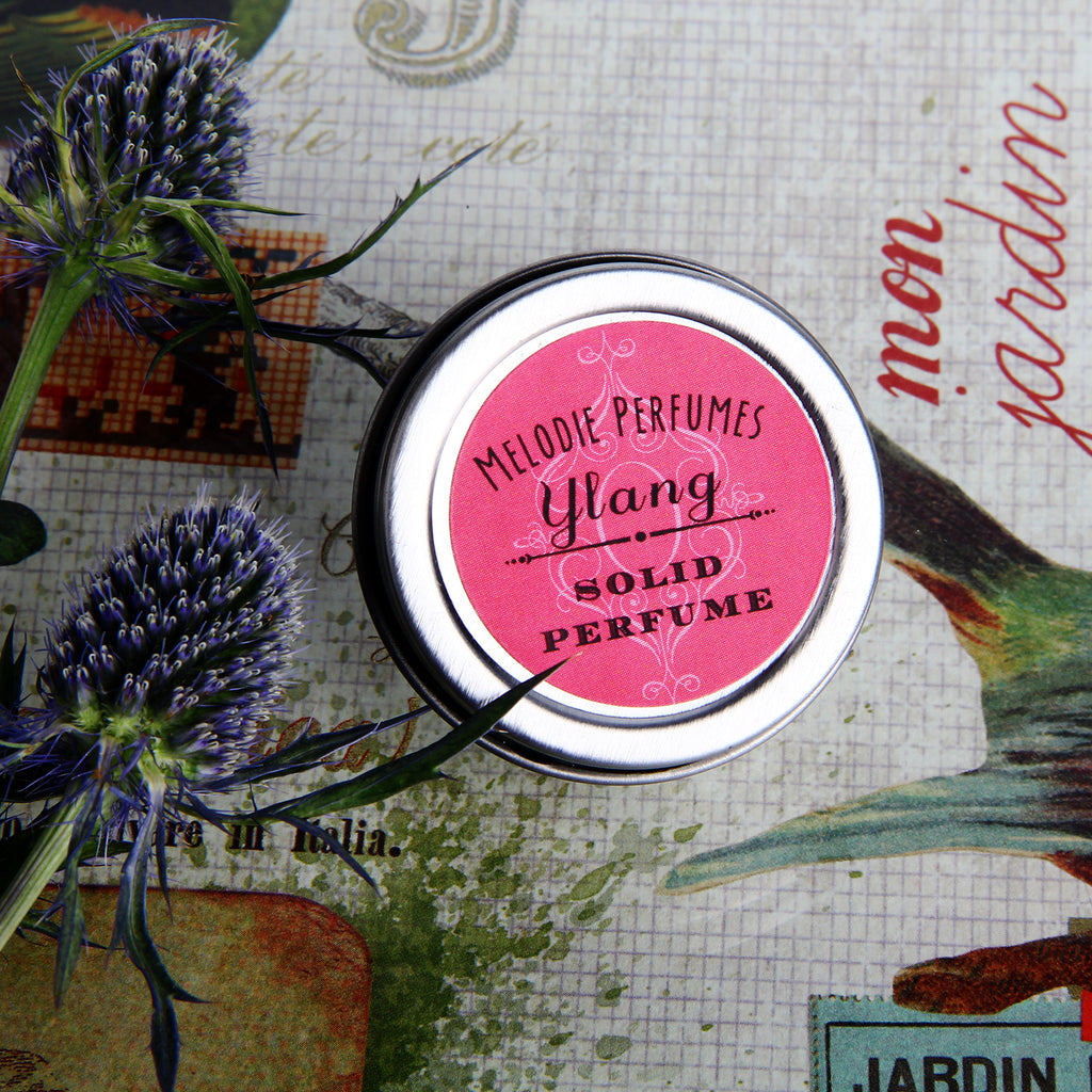 Ylang solid perfume by MelodiePerfumes. Vegan. Essential Oil - theme-fragrance
